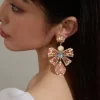 Luxury Bowknot Pearls Earrings  - Image 2