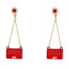 Luxury Minimalist Hanging Purse Earrings - Image 2