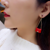 Luxury Minimalist Hanging Purse Earrings - Image 5