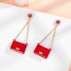 Luxury Minimalist Hanging Purse Earrings - Image 6