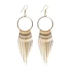 Metal Tassel Drop Earrings - Image 2