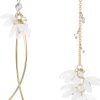 Mismatched Cute Clear Flower Earrings - Image 3