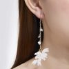 Mismatched Cute Clear Flower Earrings - Image 5