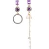 Mismatched Korean Purple Miss Universe Earrings - Image 3