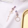 Mismatched Korean Purple Miss Universe Earrings - Image 6