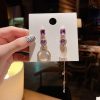 Mismatched Korean Purple Miss Universe Earrings - Image 7