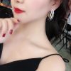 Multilayer Round Shining Korean Earrings - Image 3