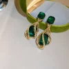 New Luxury Square Water Drop Earrings - Image 2