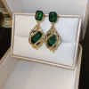 New Luxury Square Water Drop Earrings - Image 4
