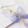 Purple Butterfly Earrings - Image 5