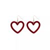 Red Heart Korean Earrings - Image 3