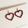 Red Heart Korean Earrings - Image 2