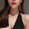 Rhinestone Decor Geometric Drop Earrings - Image 6