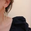 Rhinestone Decor Geometric Drop Earrings - Image 5