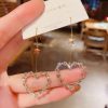 Rhinestone Heart With Star Earrings - Image 3