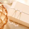 Rhinestone Inlaid Faux Pearl Charm Stud Earrings - Image 4
