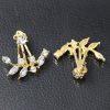 Rhinestone Leaf Ear Jacket - Image 2