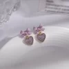 Romance In The Air Pinkish Earrings  - Image 5