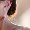 Silver Needle Premium Korean Flower Earrings - Image 3