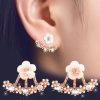 Small Daisy Flowers Double Sided Earrings - Image 2