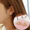 Small Daisy Flowers Double Sided Earrings - Image 3