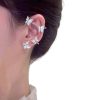 Sparkling Zircon Butterfly Earrings Ear Cuff 2/pcs - Image 3