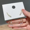 Star Ear Climber With Crystal Chain Earrings - Image 3