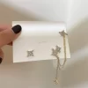 Temperamental Star Tassel Shining Korean Earrings - Image 3