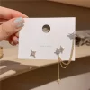 Temperamental Star Tassel Shining Korean Earrings - Image 4