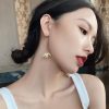 The Crushed Pearls Korean Earrings - Image 2