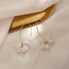 The Crushed Pearls Korean Earrings - Image 4