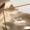 The Crushed Pearls Korean Earrings - Image 5