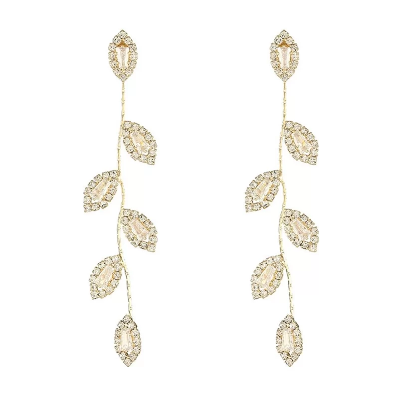 The Crystal Leafs In The Branch Earrings - Image 7