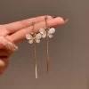 The Hanging White Butterfly Earrings - Image 2