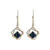 The Overwhelming Green Square Earrings - Image 2