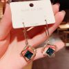 The Overwhelming Green Square Earrings - Image 4