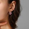 The Pink Heart Of Love Earrings  - Image 2