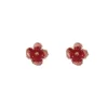 The Red Cherry Flower Earrings - Image 3