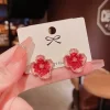 The Red Cherry Flower Earrings - Image 4