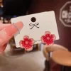 The Red Cherry Flower Earrings - Image 5