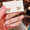 The Shining Small Heart Korean Earrings - Image 2