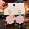The Sugary Pink Sunflower Earrings - Image 2