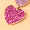 Three HeartBeat Pinkish Earrings - Image 4