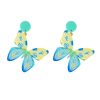 Transparent Rainbow Butterfly Earrings - Image 3