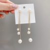 Ups And Downs Korean Pearl Earrings - Image 2