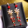 Wind Long Pendant Vintage Stud Earrings - Image 3
