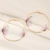 Beautiful Double Butterfly Earrings - Image 2