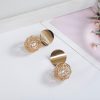 Pearls In A Cage Golden Earrings - Image 2