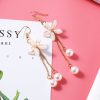 Temperament Flower Imitation Long Earrings - Image 2