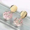 Clear Ball Flower Earrings - Image 4